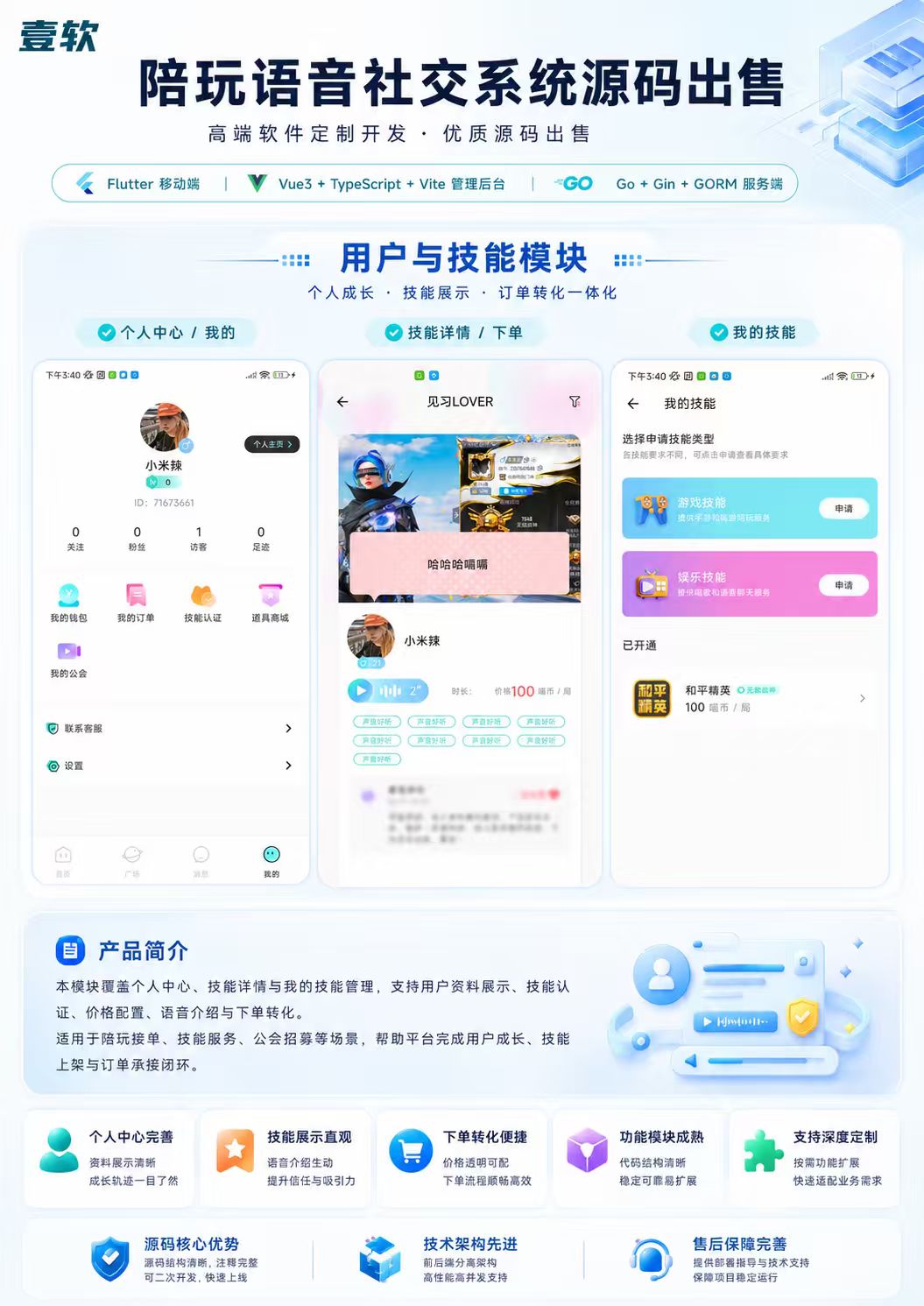 语聊房与互动界面