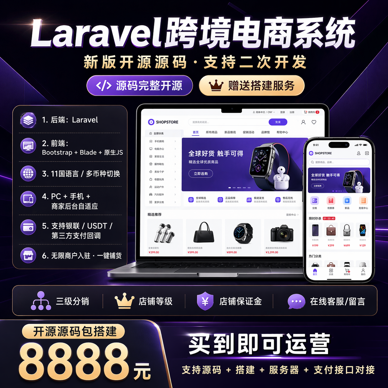 多商户商城前端首页